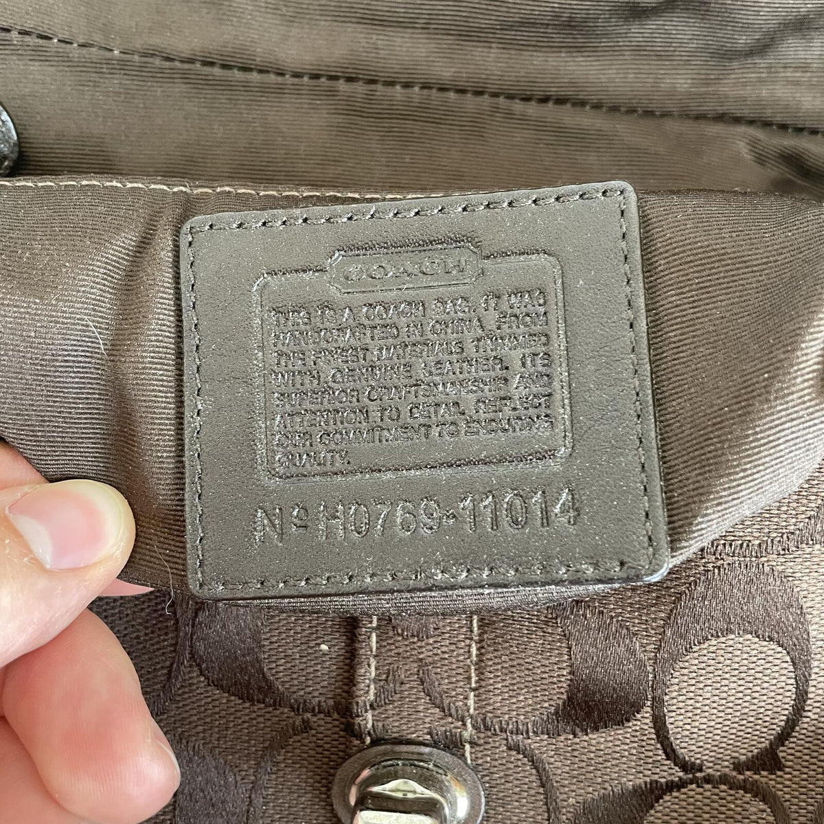 Coach Brown Turnlock Soho Shoulder Bag H0769-11014