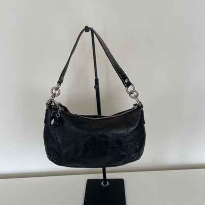 Coach Black Patent Mini Convertible Shoulder Bag H1026-F15141