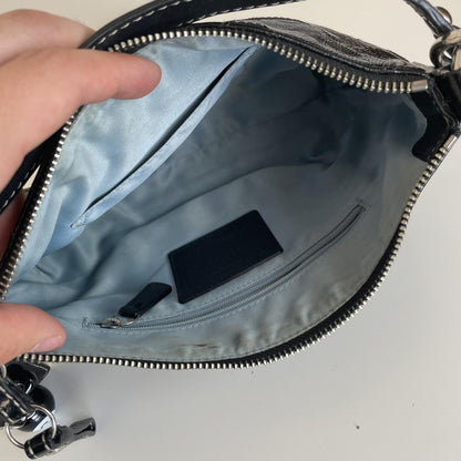Coach Black Patent Mini Convertible Shoulder Bag H1026-F15141