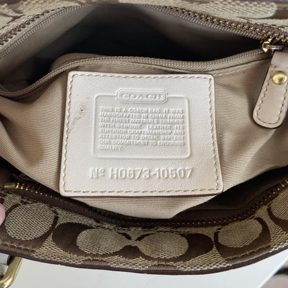 Coach Beige Hampton Shoulder Bag H0673-10507