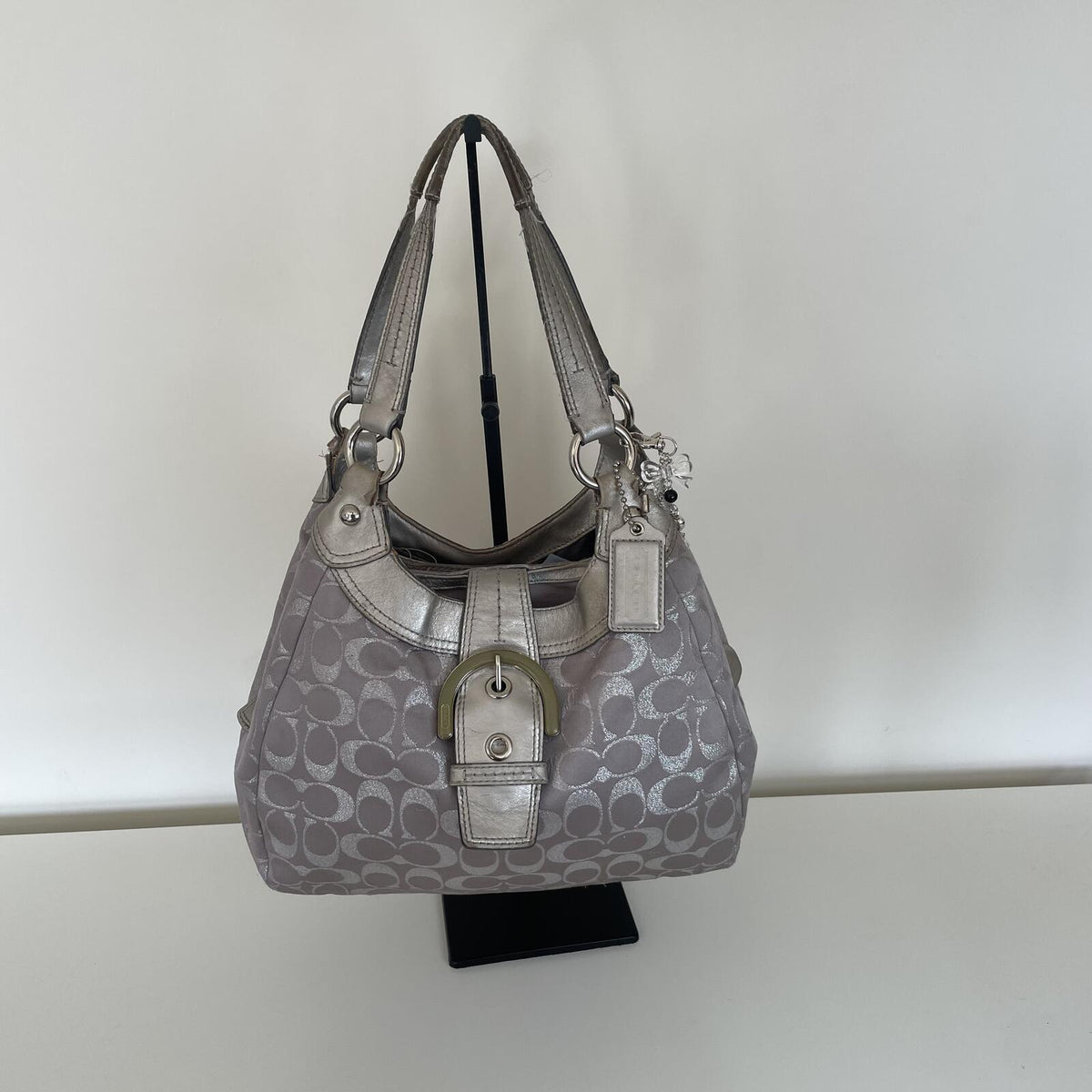 Coach Lilac and Silver 3-Compartment Hobo Shoulder Bag K1193-F18911