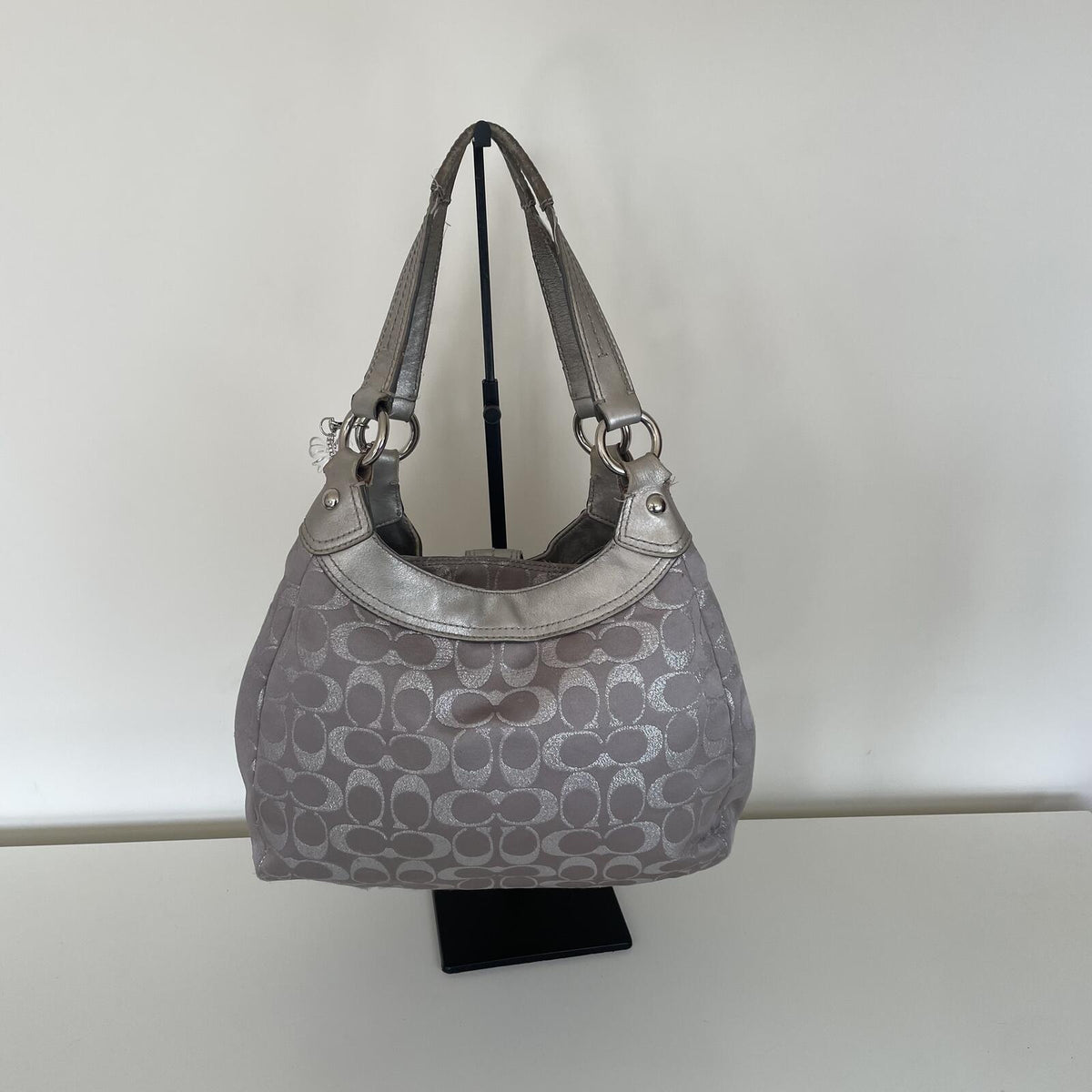 Coach Lilac and Silver 3-Compartment Hobo Shoulder Bag K1193-F18911