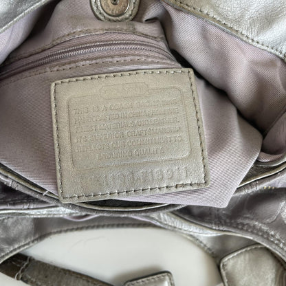 Coach Lilac and Silver 3-Compartment Hobo Shoulder Bag K1193-F18911
