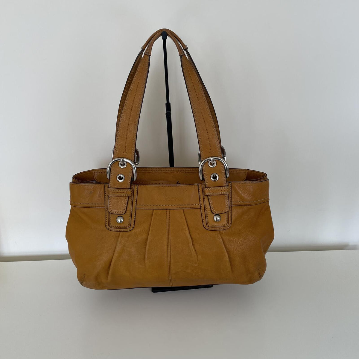 Coach Tan Leather Soho Pleated Shoulder Bag D1075-F13732