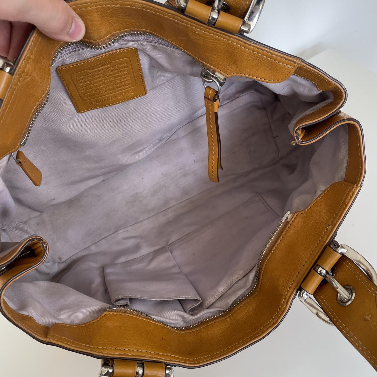 Coach Tan Leather Soho Pleated Shoulder Bag D1075-F13732