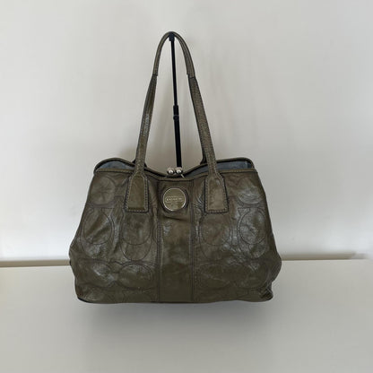 Coach Black Patent Multi-Compartment Shoulder Bag D1193-F15658