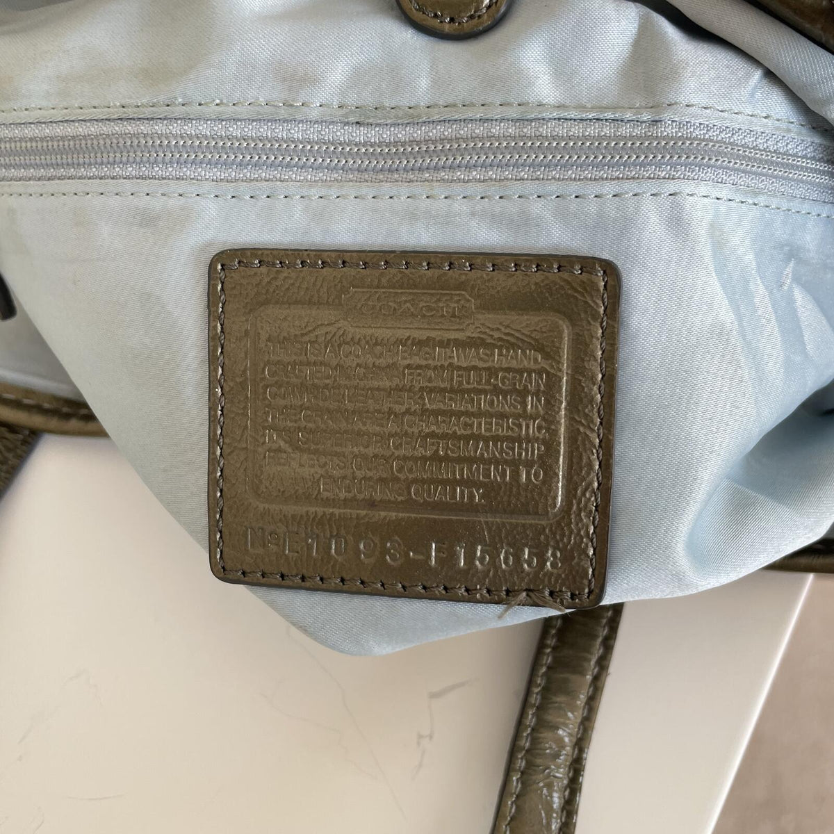Coach Black Patent Multi-Compartment Shoulder Bag D1193-F15658