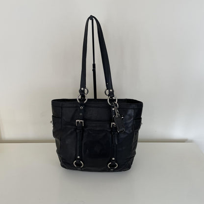 Coach Black Leather East/West Shoulder Bag C0820-F11524