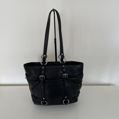 Coach Black Leather East/West Shoulder Bag C0820-F11524