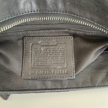 Coach Black Leather East/West Shoulder Bag C0820-F11524