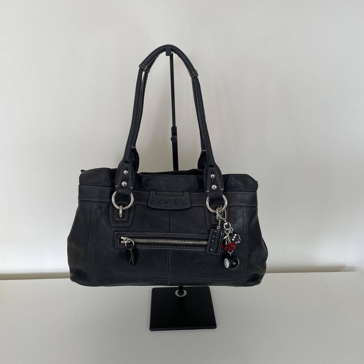 Coach Black Pebbled Leather Penelope Shoulder Bag D1049-F14686