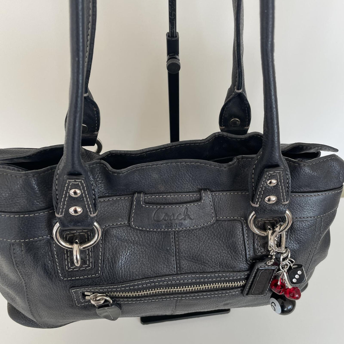 Coach Black Pebbled Leather Penelope Shoulder Bag D1049-F14686