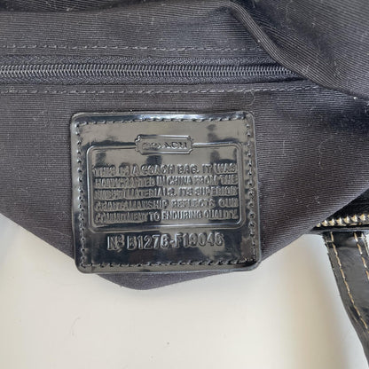 Coach Black Signature Monogram Tote Bag B1276-F19046
