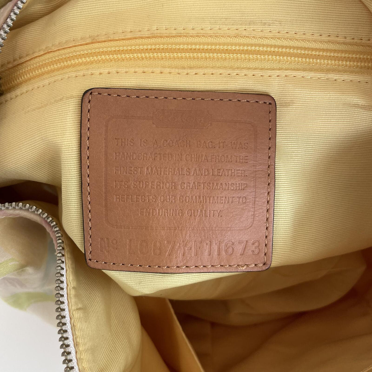 Coach Hampton Signature Pastel Shoulder Hobo Bag L0871-F11673