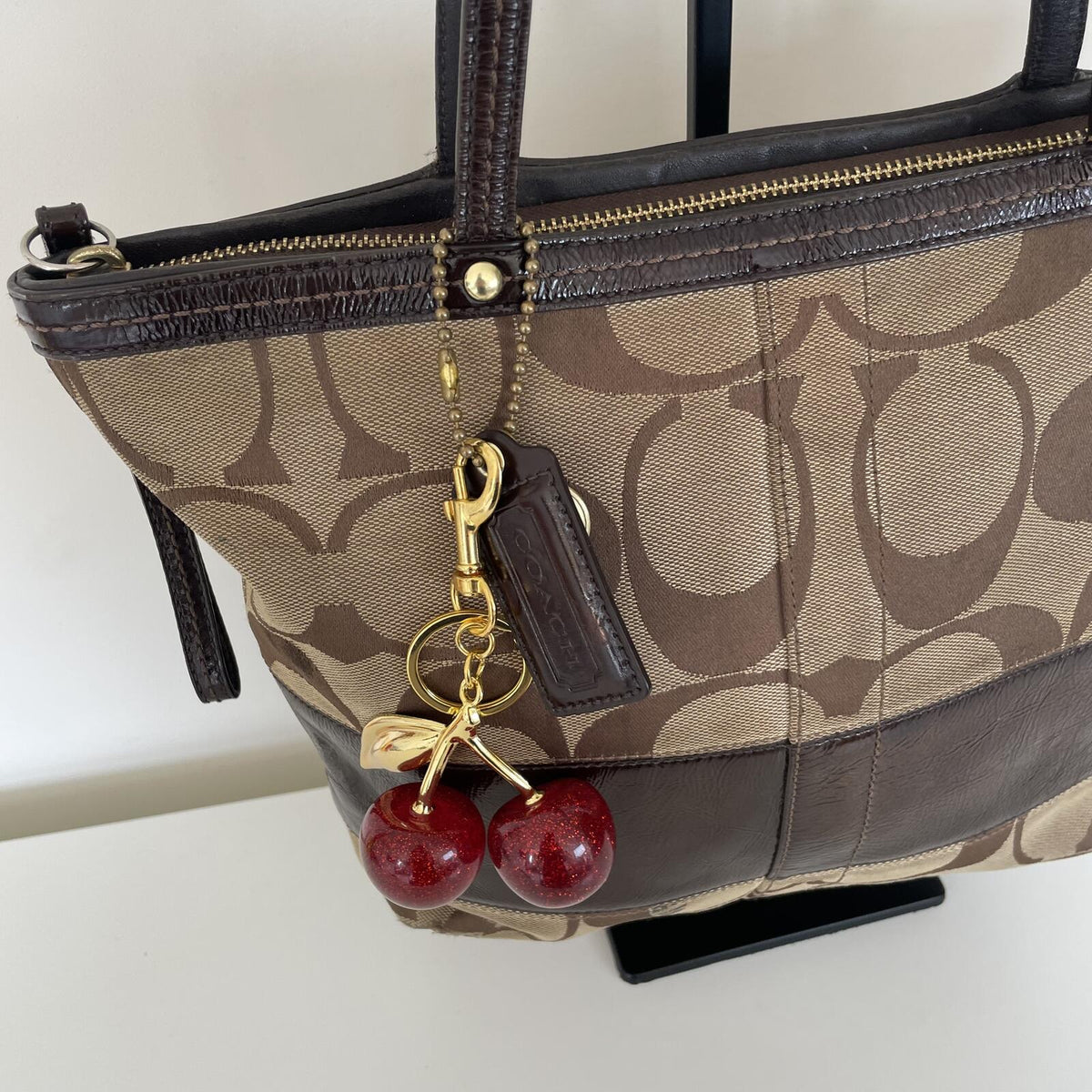 Coach Brown Signature Monogram Tote Bag D0868-12429