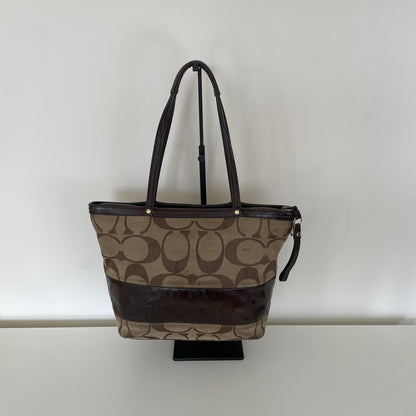 Coach Brown Signature Monogram Tote Bag D0868-12429