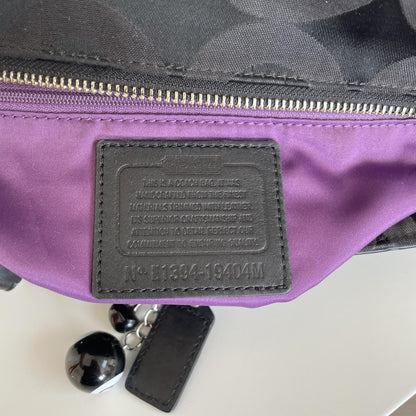 Coach Black Signature Monogram Jacquard Tote Bag E1394-19404M