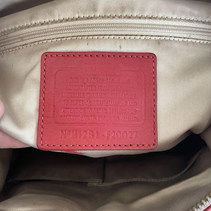 Coach Beige and Pink Ashlee OP Satchel Convertible Handbag M1281-F20027