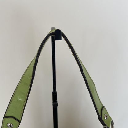 Coach Signature Green Stripe Demi Hobo Shoulder Bag K1295-F19281