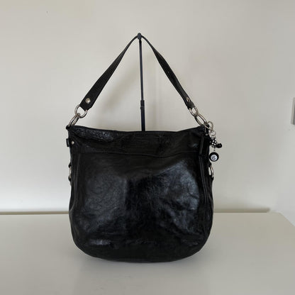Coach Black Patent Zoe Shoulder Bag F1026-F15471