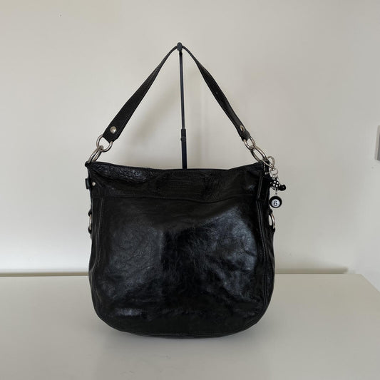Coach Black Patent Zoe Shoulder Bag F1026-F15471