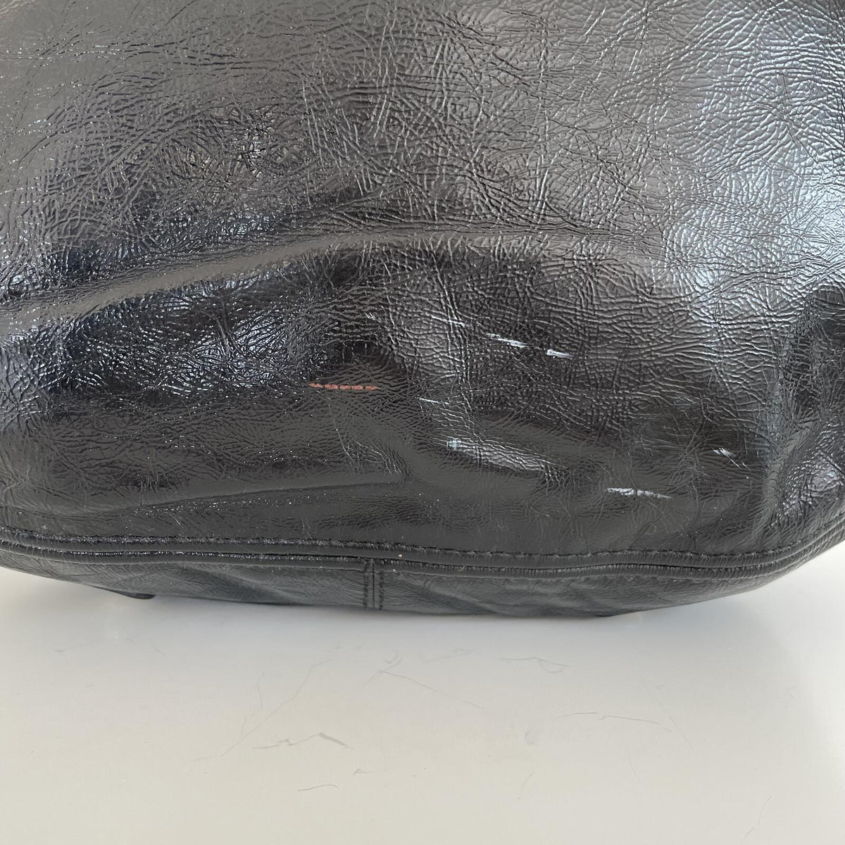 Coach Black Patent Zoe Shoulder Bag F1026-F15471