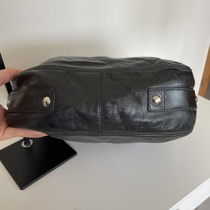 Coach Black Patent Zoe Shoulder Bag F1026-F15471