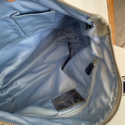 Coach Poppy Grey and Blue Signature Tote Shoulder Bag J1176-18714