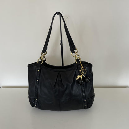 Coach Black Leather Shoulder Bag K1275-F20812