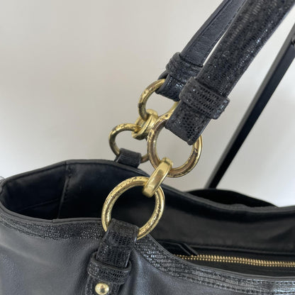 Coach Black Leather Shoulder Bag K1275-F20812