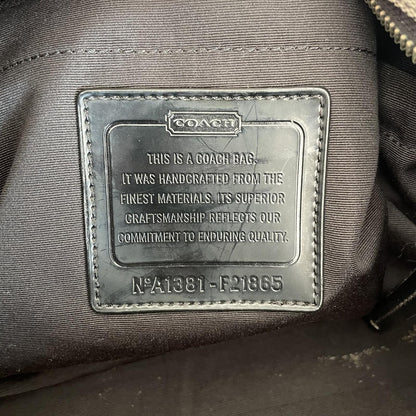 Coach Black Signature Monogram Maternity Bag A1381-F21865
