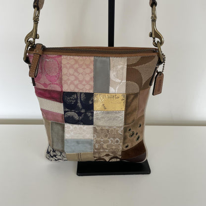 Coach Patchwork Gallery Swingpack Crossbody Bag B06Q-2362