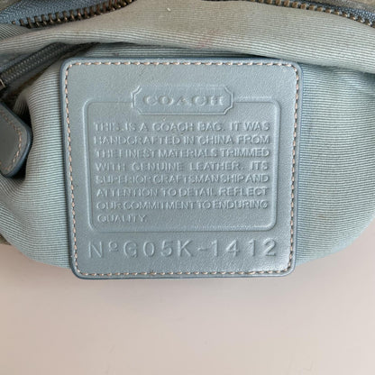 Coach Beige Signature Monogram Butterfly Shoulder Bag G05K-141