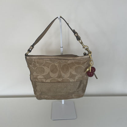 Coach Gold Signature Monogram Stripe Shoulder Bag G0849-12909