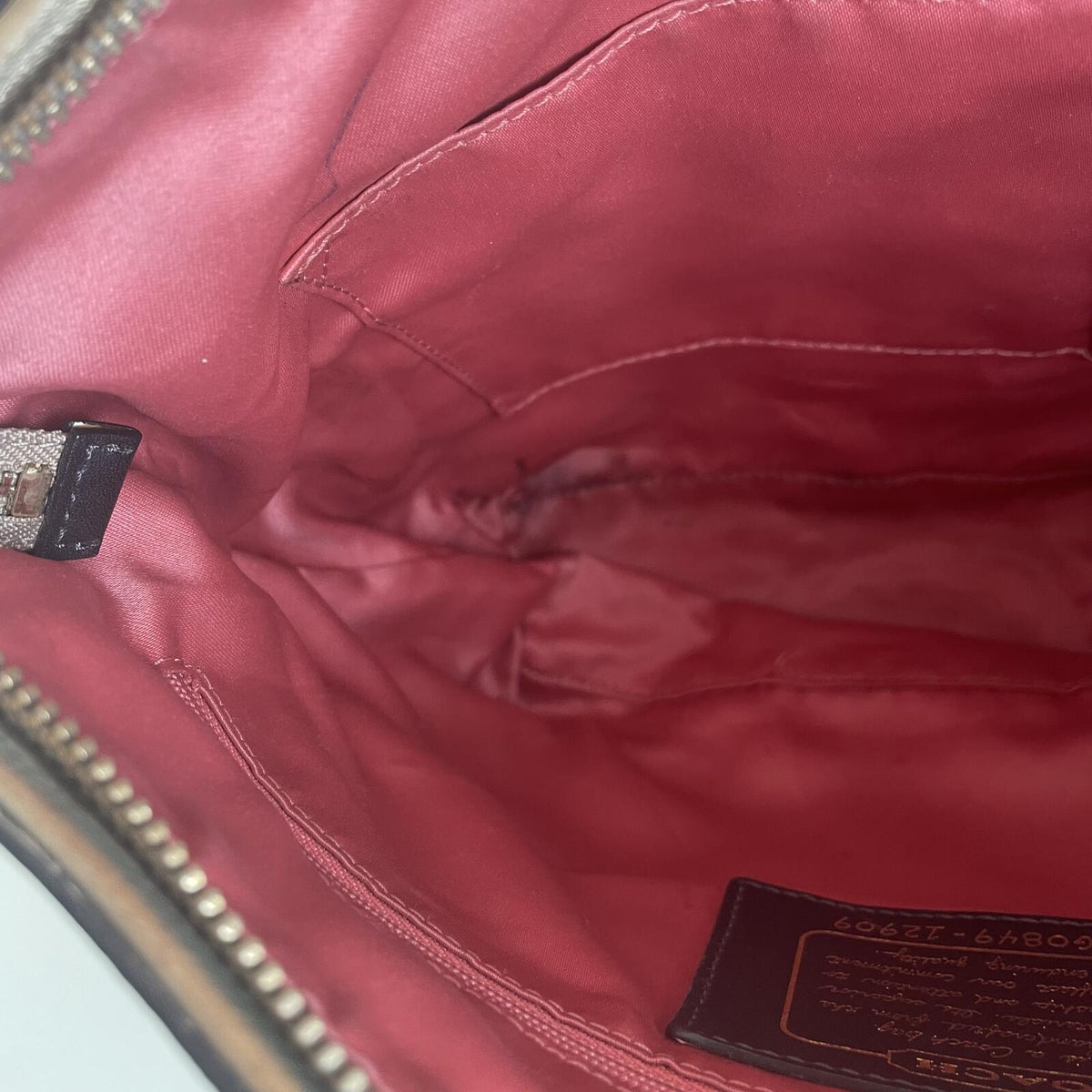 Coach Gold Signature Monogram Stripe Shoulder Bag G0849-12909