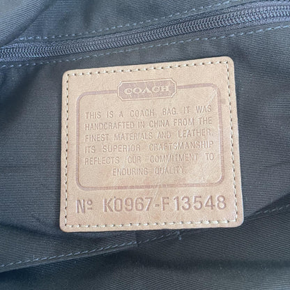 Coach Brown Signature Monogram Tote Shoulder Bag K0967-F13548
