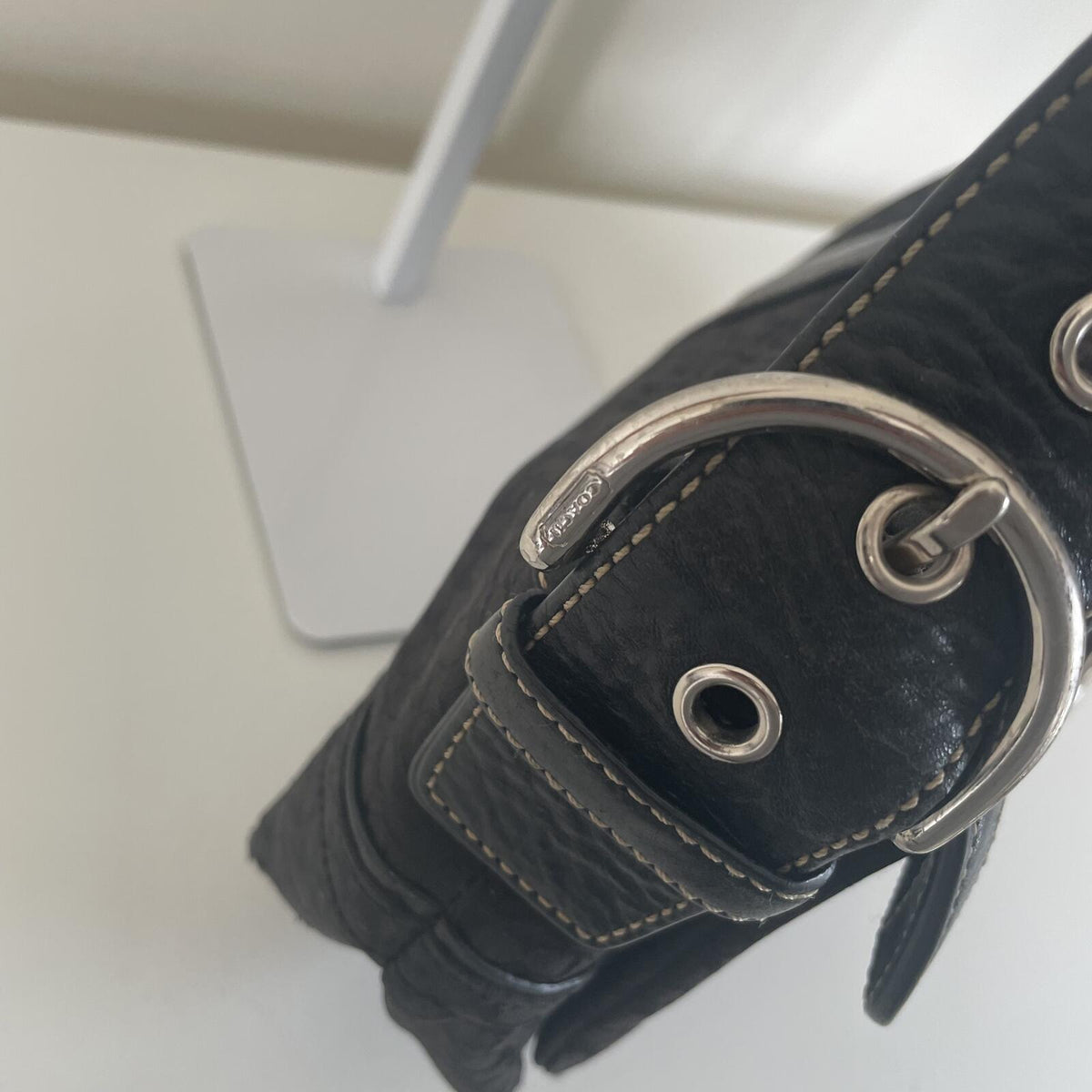 Coach Black Signature Monogram Soho Shoulder Bag M04U-1463