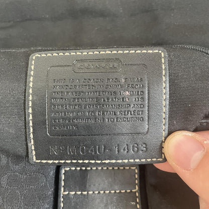 Coach Black Signature Monogram Soho Shoulder Bag M04U-1463