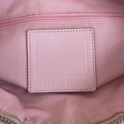 Coach Pink Signature Monogram Stripe Tote Shoulder Bag B1072-F13548