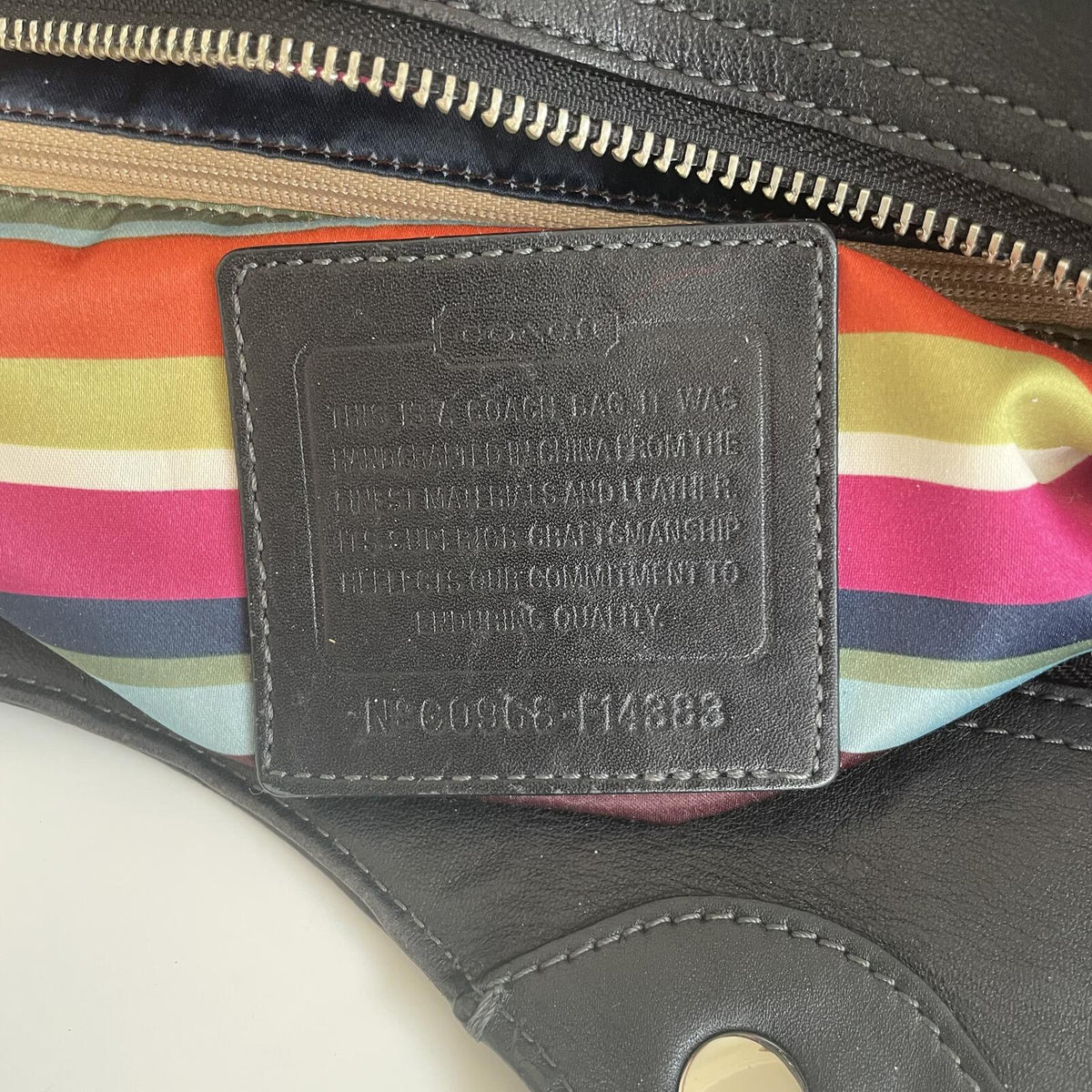 Coach Legacy Bleecker Black Leather Shoulder Bag G0968-F14383