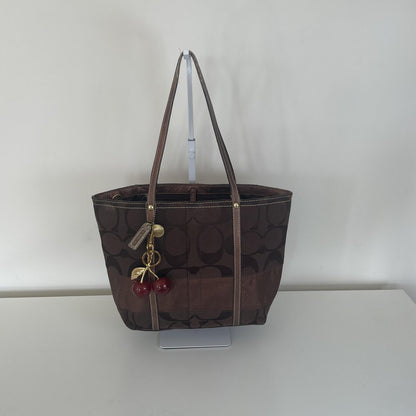 Coach Chocolate Brown Tote Shoulder Bag B0968-F11098