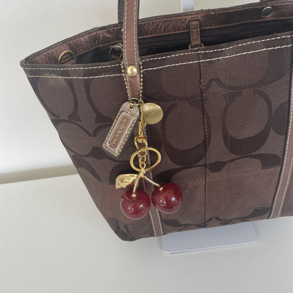 Coach Chocolate Brown Tote Shoulder Bag B0968-F11098