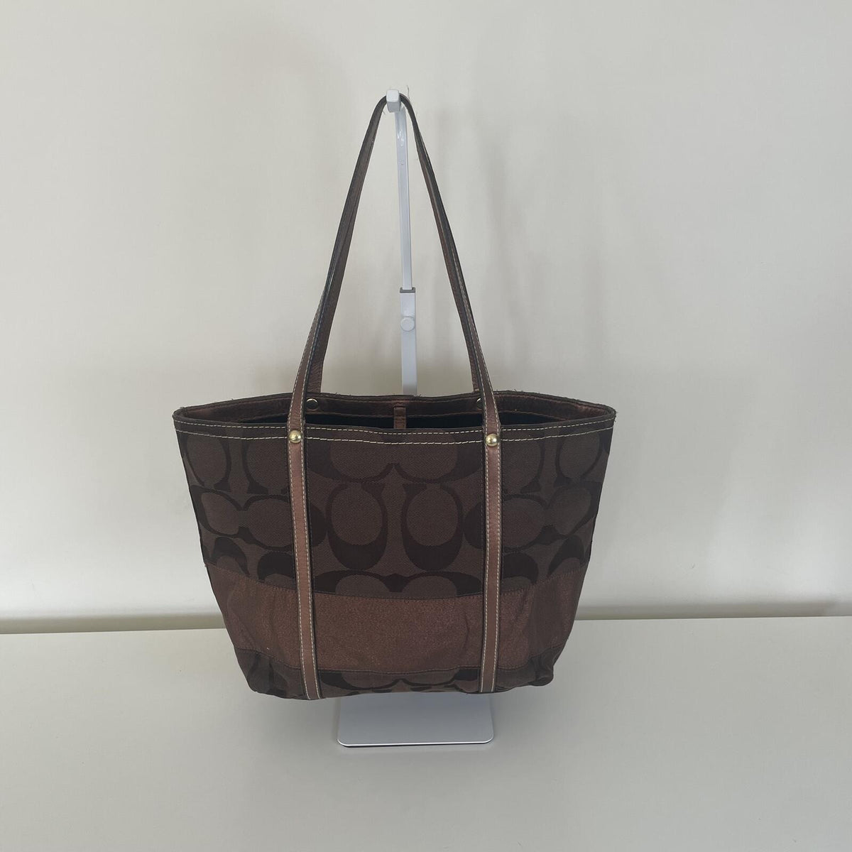 Coach Chocolate Brown Tote Shoulder Bag B0968-F11098