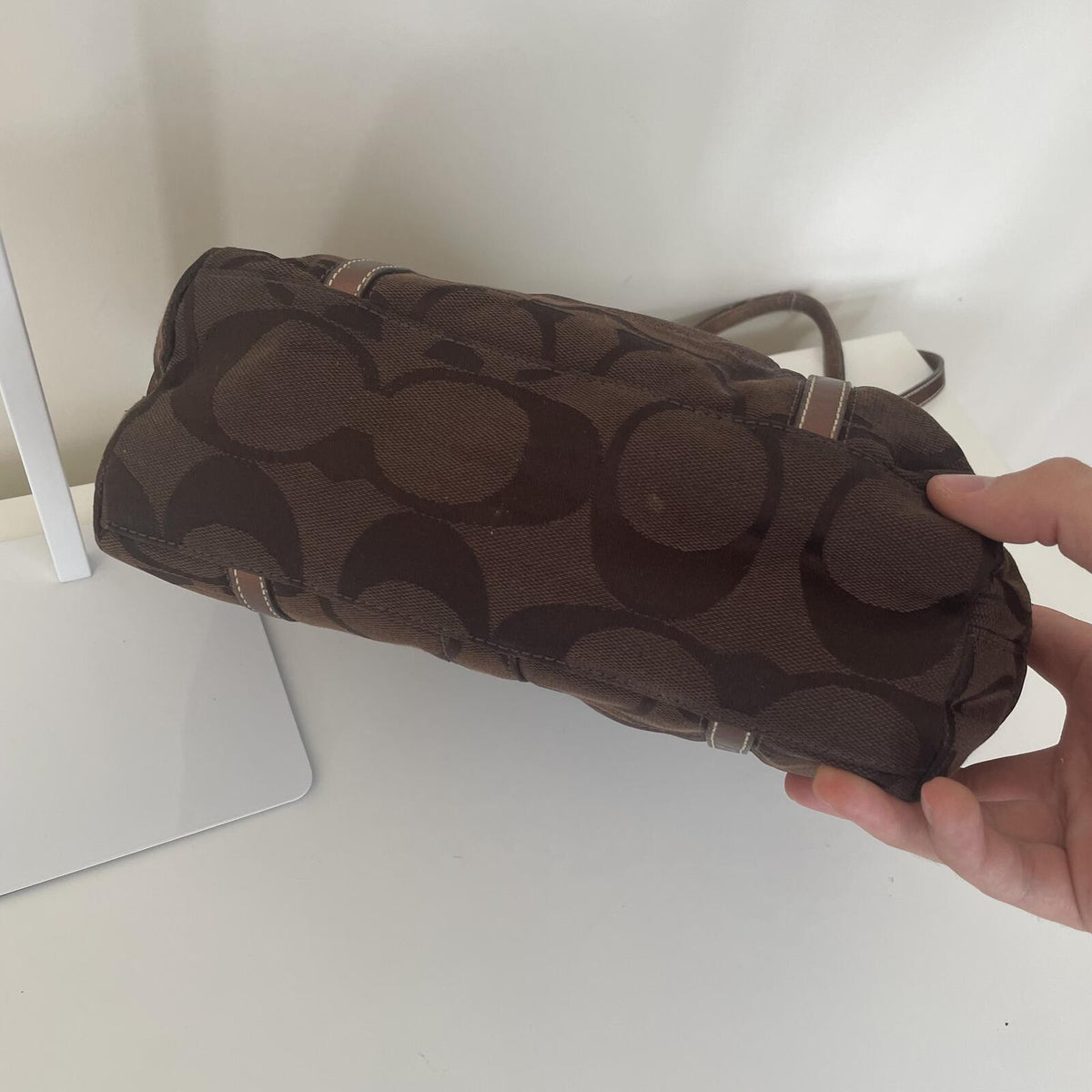 Coach Chocolate Brown Tote Shoulder Bag B0968-F11098