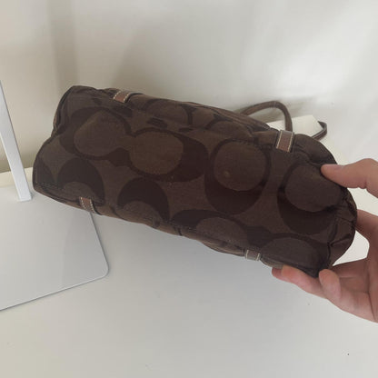 Coach Chocolate Brown Tote Shoulder Bag B0968-F11098