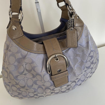 Coach Lilac Signature Monogram Soho 3-Compartment Shoulder Bag G1176-F15083