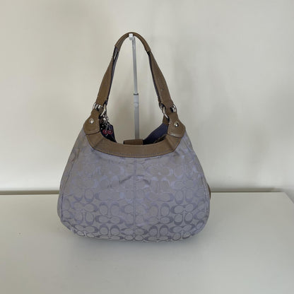 Coach Lilac Signature Monogram Soho 3-Compartment Shoulder Bag G1176-F15083