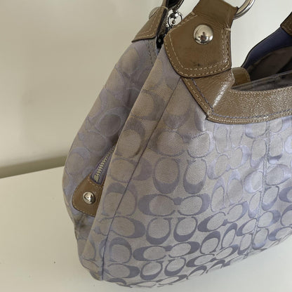 Coach Lilac Signature Monogram Soho 3-Compartment Shoulder Bag G1176-F15083