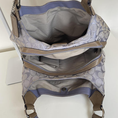 Coach Lilac Signature Monogram Soho 3-Compartment Shoulder Bag G1176-F15083