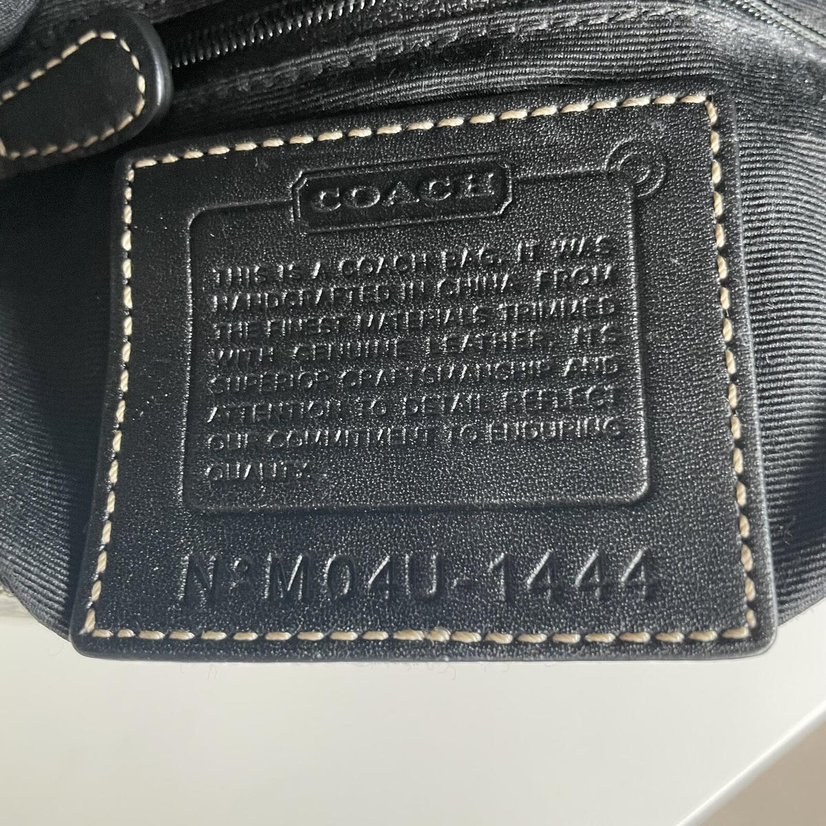 Coach Black Signature Monogram Soho Shoulder Bag M04U-1444